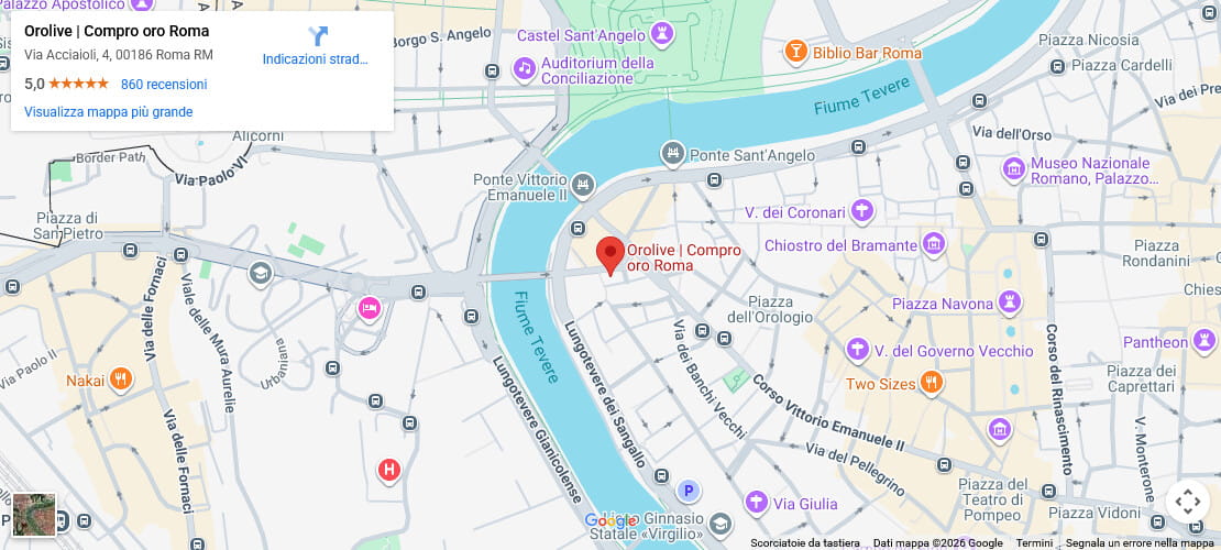 OroLive Compro Oro Roma – mappa e indirizzo