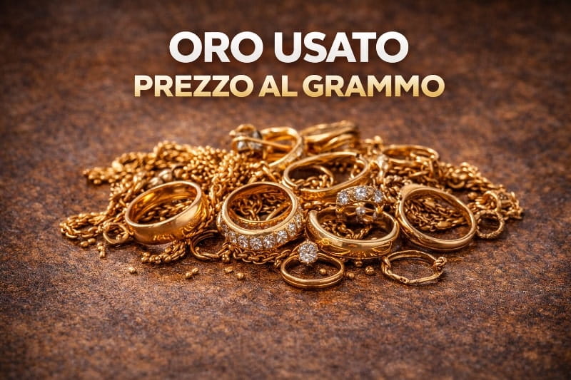 Oro usato misto con carature diverse valutato al grammo