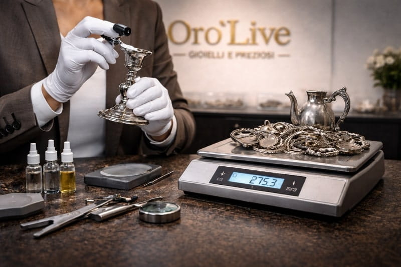 Sede OroLive a Roma per la vendita di argento