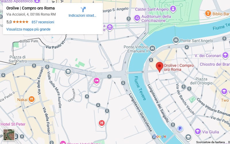 Sede operativa OroLive a Roma per la vendita di argento